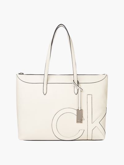 Calvin Klein Táskák & Kiegészítők HU740232 | Calvin Klein Faux Bőr Női Tote Táska Bézs